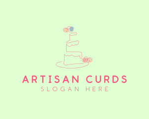 Wedding Cake Pastry logo design