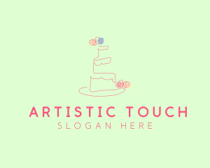 Wedding Cake Pastry logo design