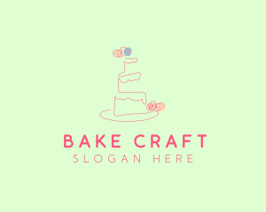 Wedding Cake Pastry logo design