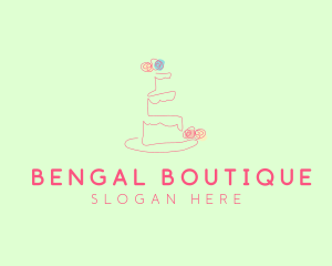 Wedding Cake Pastry logo design