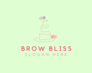 Wedding Cake Pastry logo design