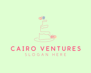 Wedding Cake Pastry logo design