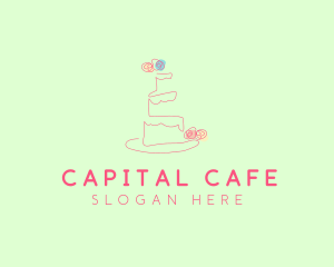 Wedding Cake Pastry logo design