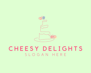 Wedding Cake Pastry logo design