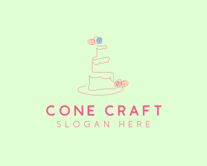 Wedding Cake Pastry logo design