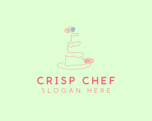 Wedding Cake Pastry logo design