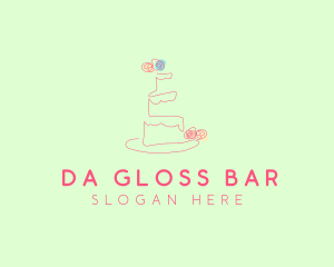 Wedding Cake Pastry logo design