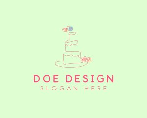 Wedding Cake Pastry logo design