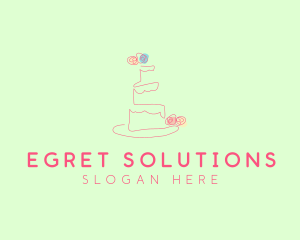 Wedding Cake Pastry logo design