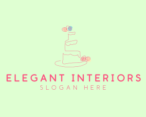 Wedding Cake Pastry logo design