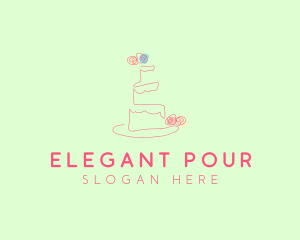 Wedding Cake Pastry logo design