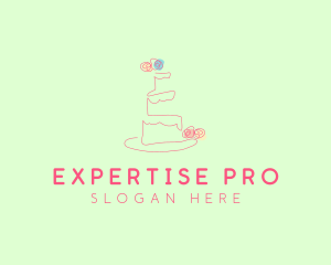 Wedding Cake Pastry logo design