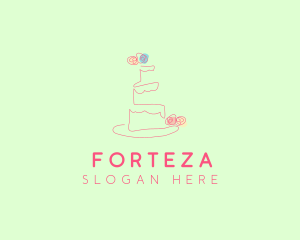 Wedding Cake Pastry logo design