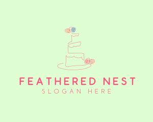 Wedding Cake Pastry logo design