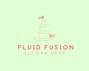 Wedding Cake Pastry logo design