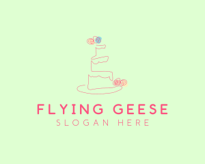 Wedding Cake Pastry logo design