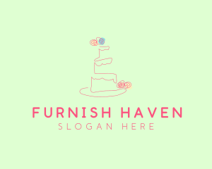 Wedding Cake Pastry logo design