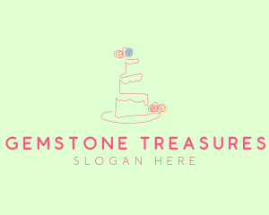 Wedding Cake Pastry logo design