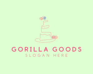 Wedding Cake Pastry logo design