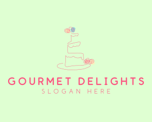 Wedding Cake Pastry logo design