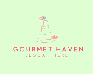 Wedding Cake Pastry logo design