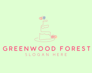 Wedding Cake Pastry logo design