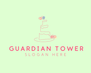 Wedding Cake Pastry logo design