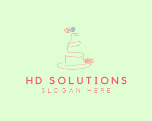 Wedding Cake Pastry logo design