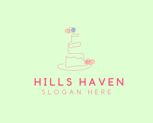 Wedding Cake Pastry logo design