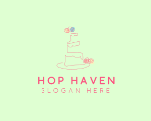 Wedding Cake Pastry logo design