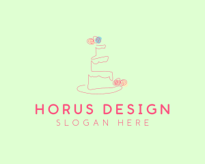 Wedding Cake Pastry logo design