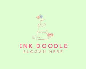 Wedding Cake Pastry logo design