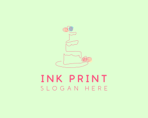 Wedding Cake Pastry logo design