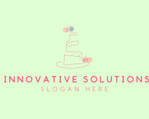 Wedding Cake Pastry logo design