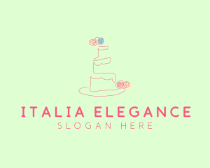 Wedding Cake Pastry logo design