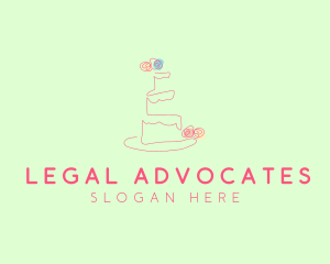 Wedding Cake Pastry logo design