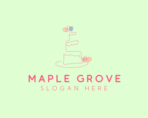 Wedding Cake Pastry logo design