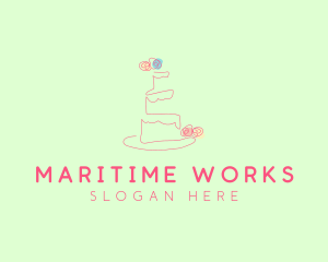 Wedding Cake Pastry logo design