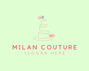 Wedding Cake Pastry logo design