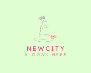 Wedding Cake Pastry logo design