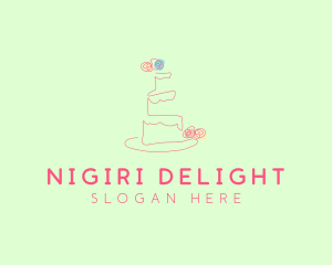 Wedding Cake Pastry logo design