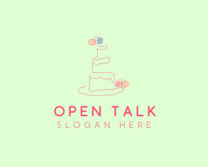 Wedding Cake Pastry logo design