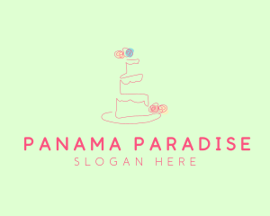 Wedding Cake Pastry logo design