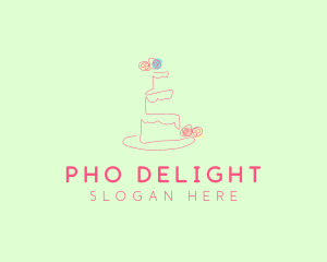 Wedding Cake Pastry logo design