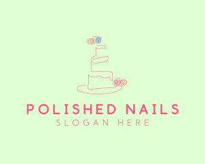 Wedding Cake Pastry logo design