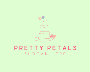 Wedding Cake Pastry logo design