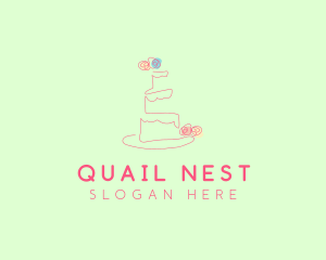 Wedding Cake Pastry logo design