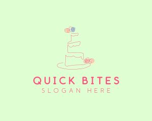 Wedding Cake Pastry logo design