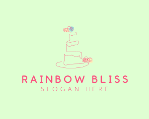 Wedding Cake Pastry logo design