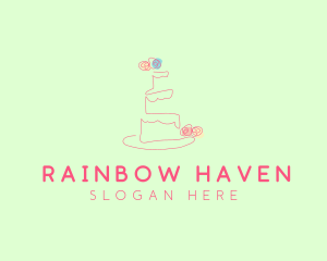 Wedding Cake Pastry logo design